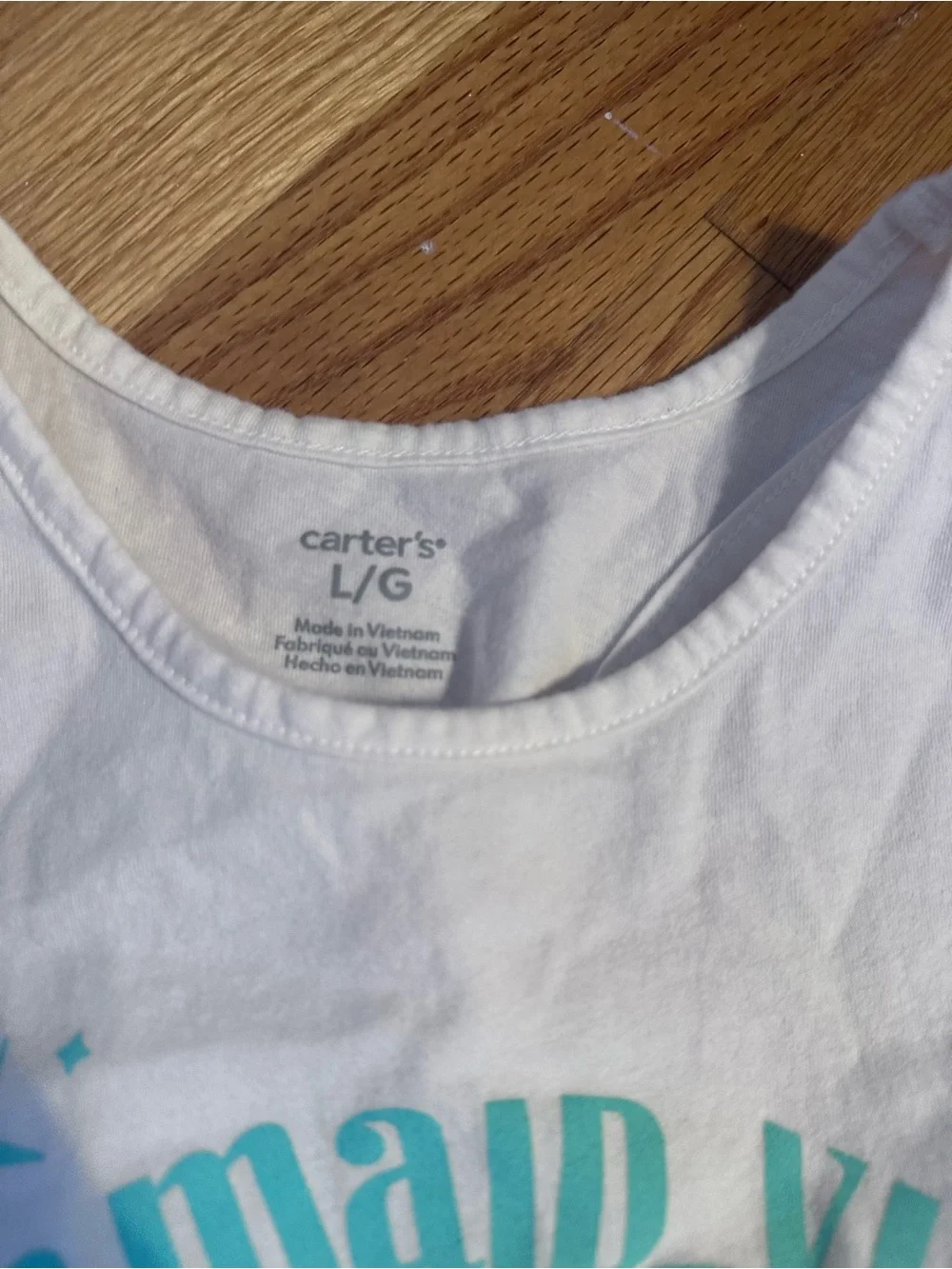 Carter's White Graphic Tee with floral short